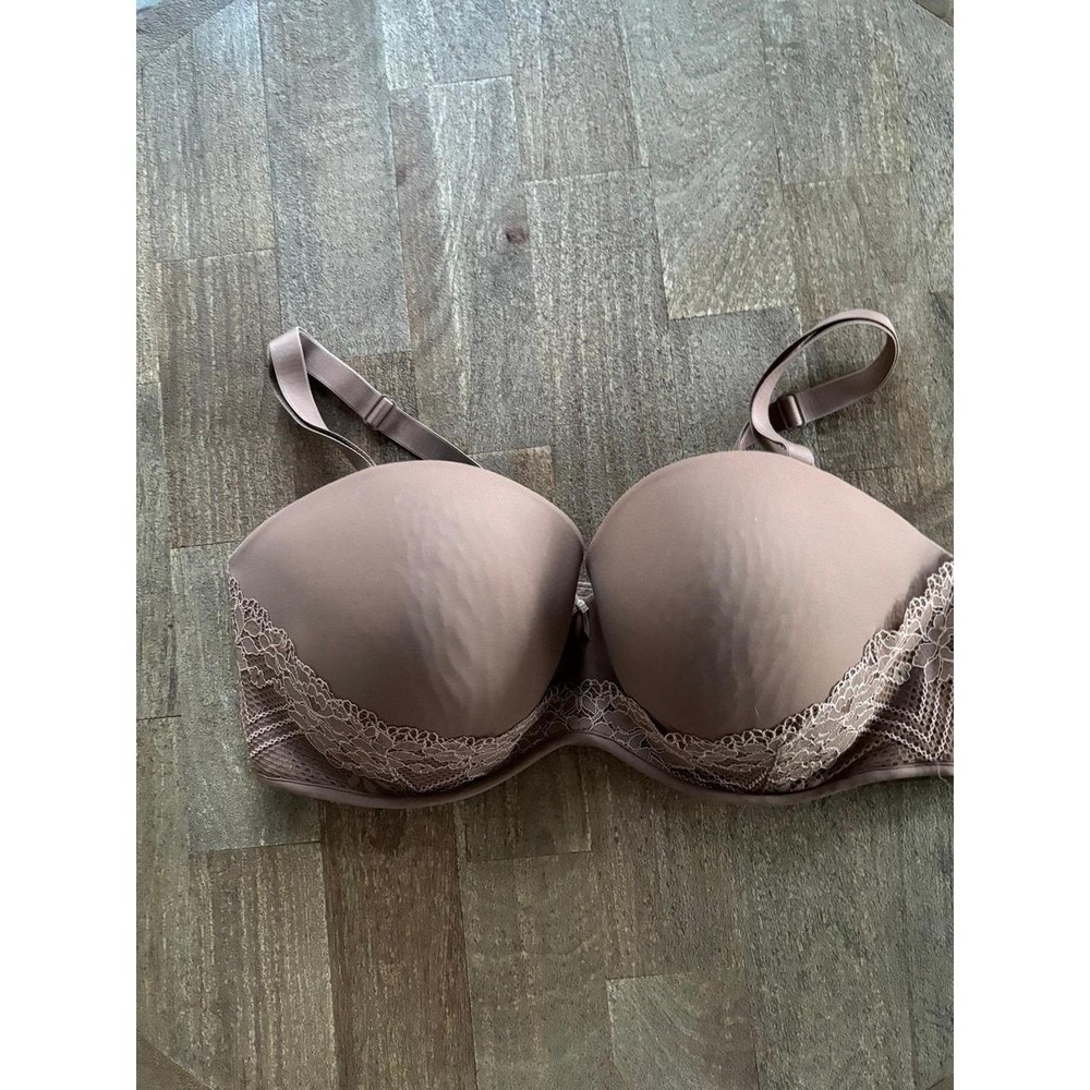 Women's Lace Trim Push-Up Bra S 42DD